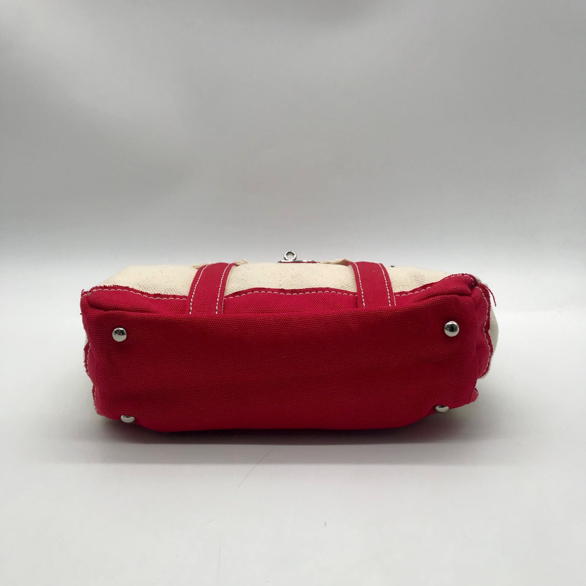 Sunwin Beige And Red Colorway Tote Bag