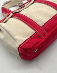 Sunwin Beige And Red Colorway Tote Bag