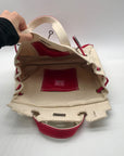 Sunwin Beige And Red Colorway Tote Bag