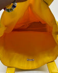 Neiman Marcus Yellow FauxSnake-Embossed Tote