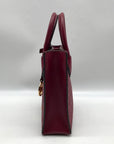 Michael Kors Dark Cherry Monogram Mini Mercer Crossbody Bag