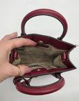 Michael Kors Dark Cherry Monogram Mini Mercer Crossbody Bag