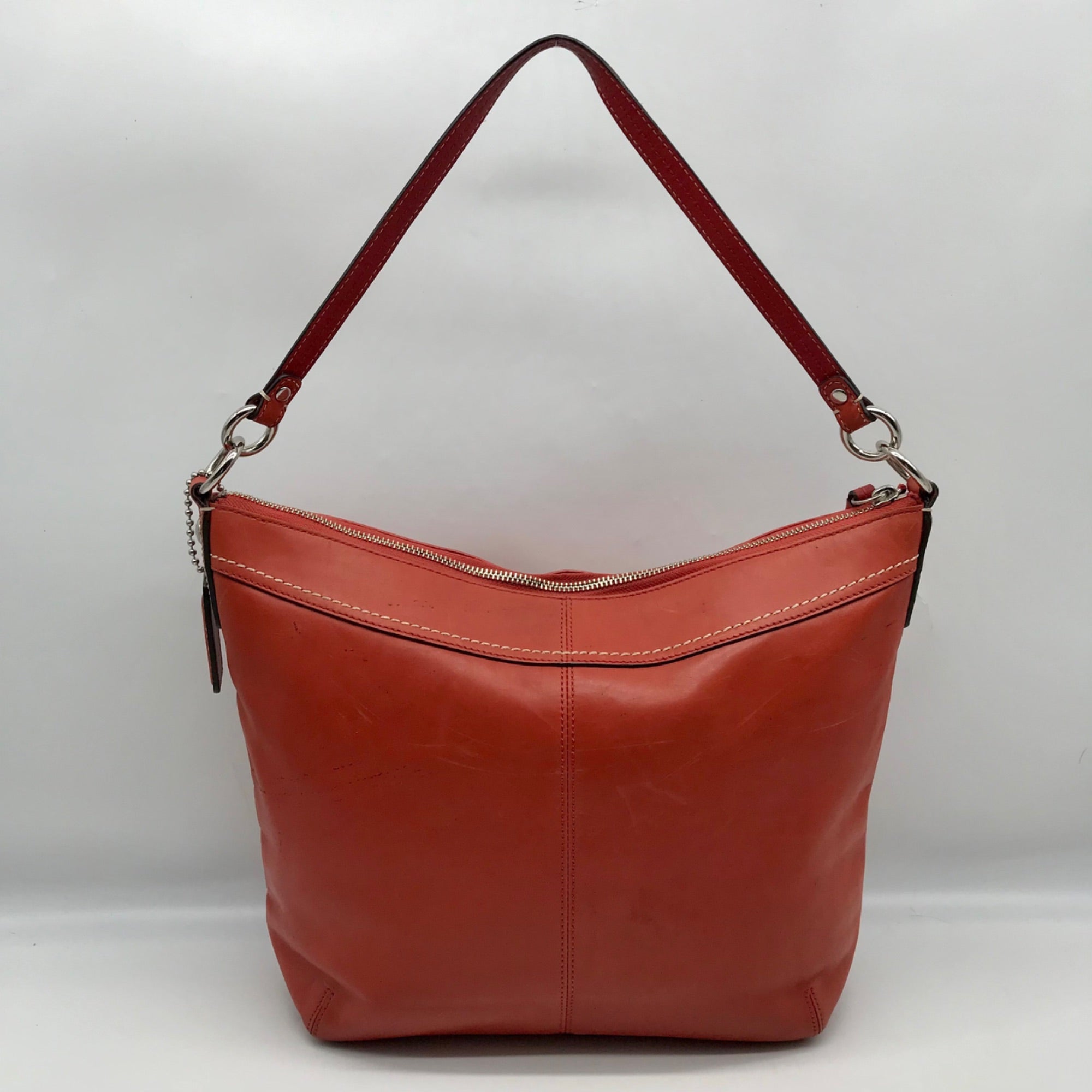 Coach Orange Leather Vintage Soho Shoulder Bag F13764