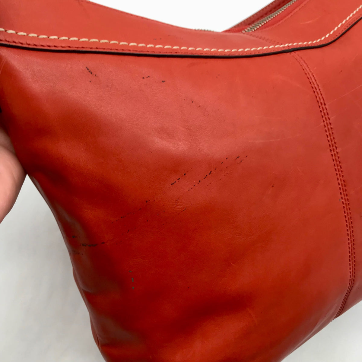 Coach Orange Leather Vintage Soho Shoulder Bag F13764