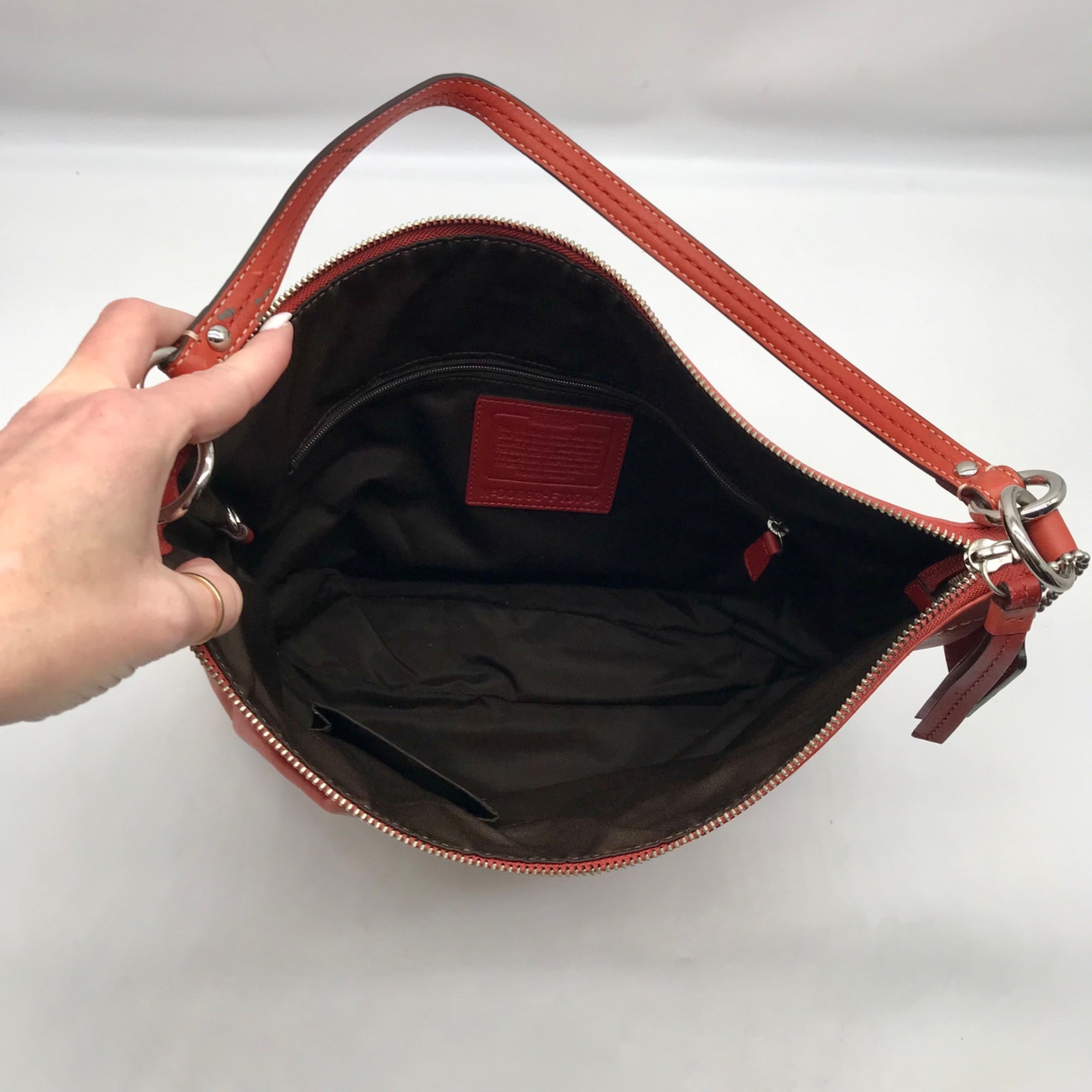 Coach Orange Leather Vintage Soho Shoulder Bag F13764