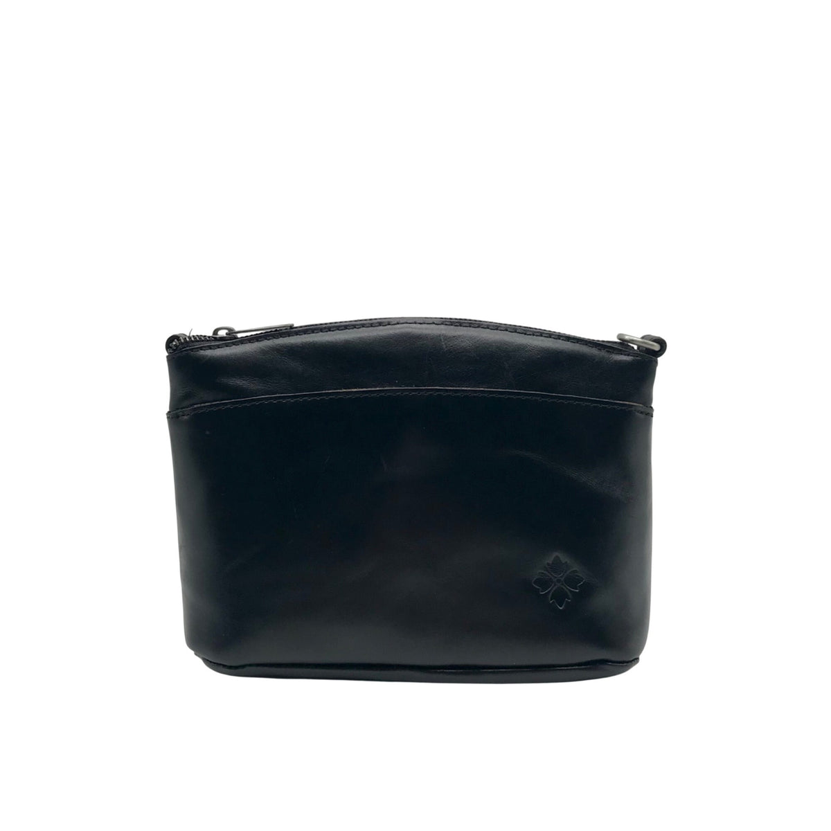 Patricia Nash Black Leather Convertible Shoulder Bag