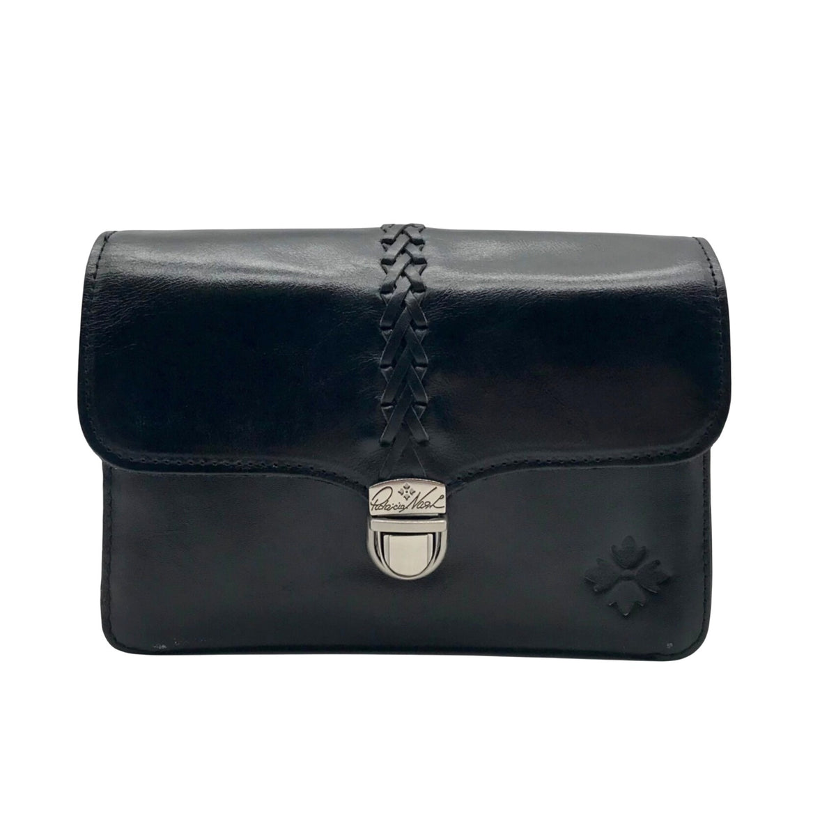Patricia Nash Black Leather Crossbody Bag