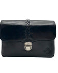 Patricia Nash Black Leather Crossbody Bag