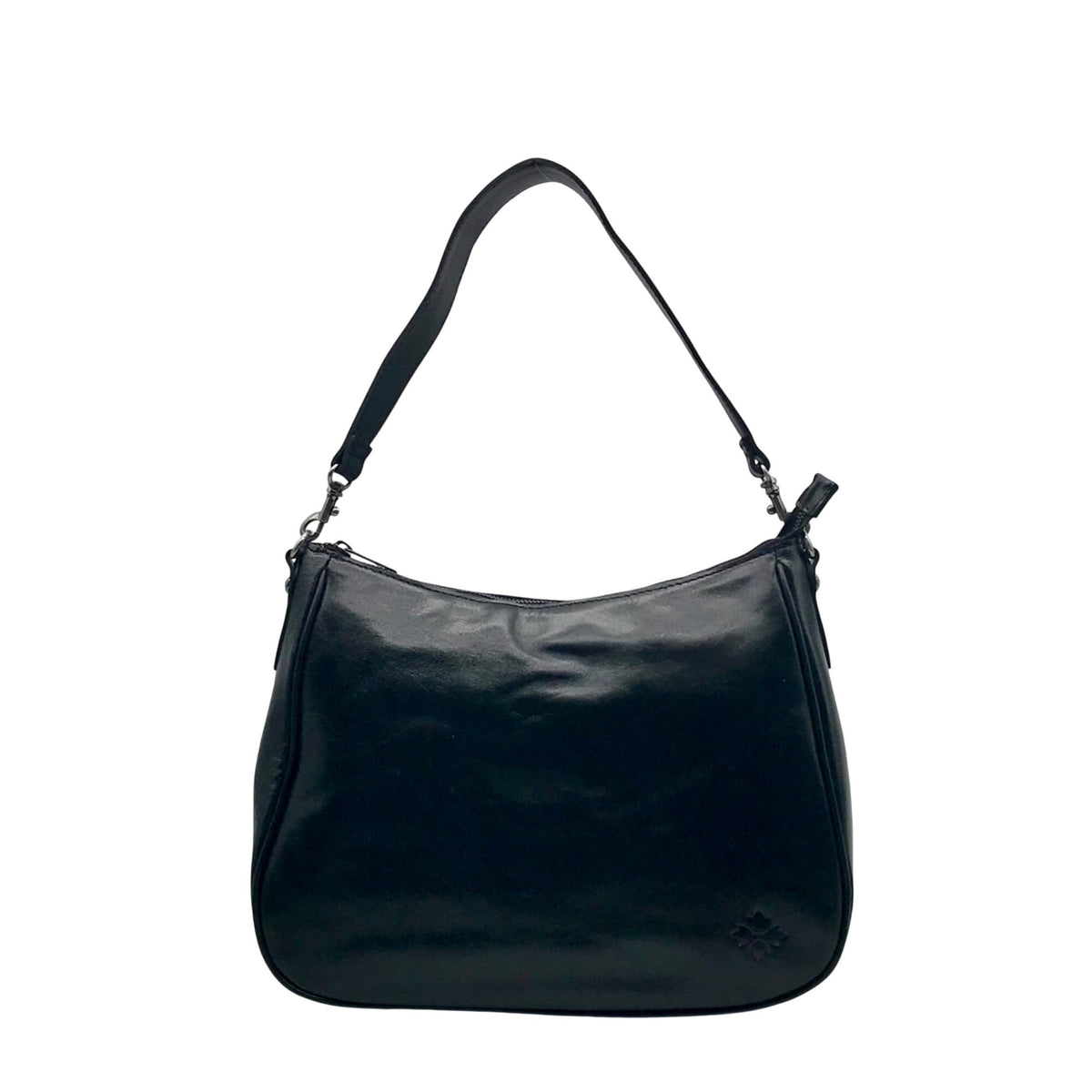 Patricia Nash Black Leather Shoulder/Hobo Bag