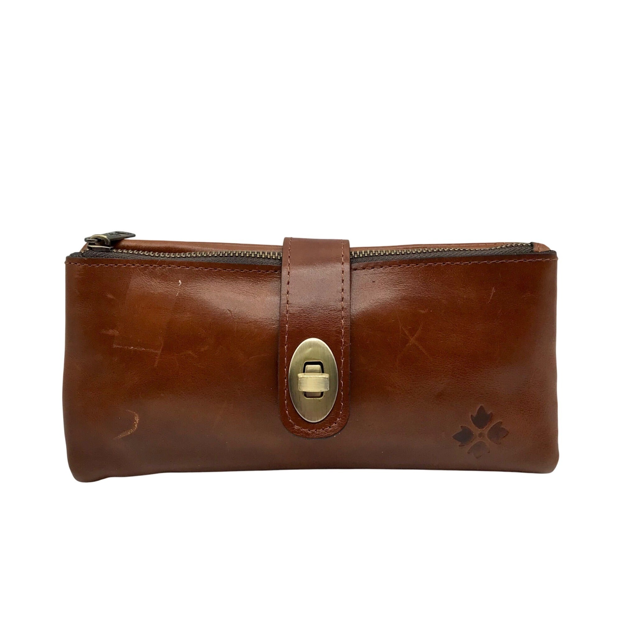 Patricia Nash Brown Leather Annesley Wallet 