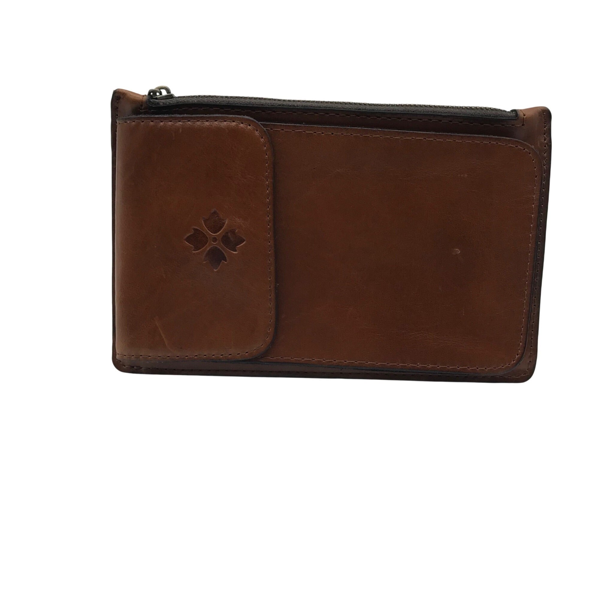 Patricia Nash Brown Leather Phone Clutch