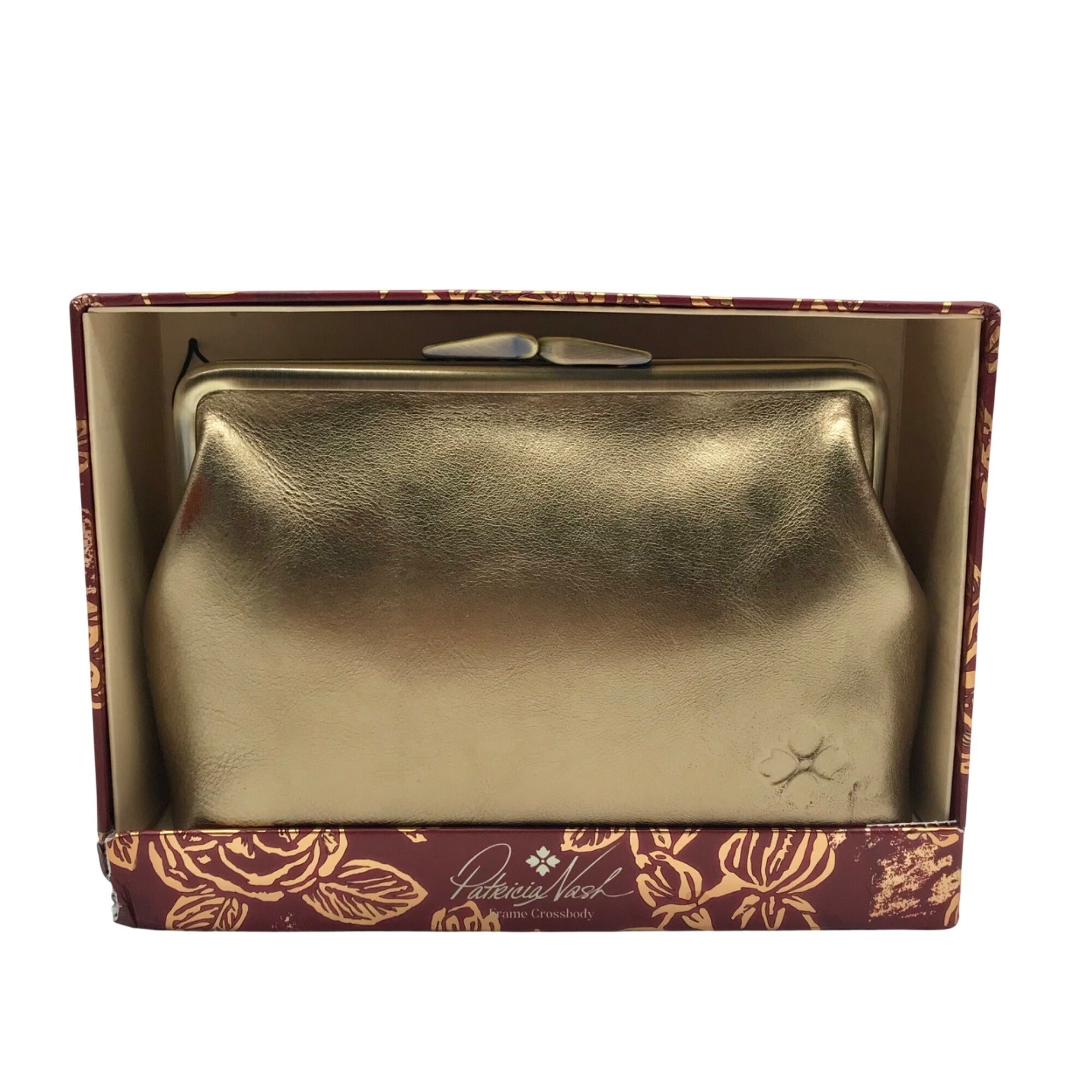Patricia Nash Gold Frame Crossbody Clutch Bag