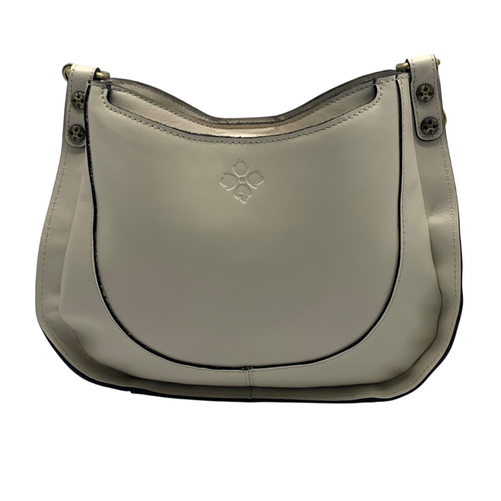 Patricia Nash Latte Leather Caletta Hobo Crossbody