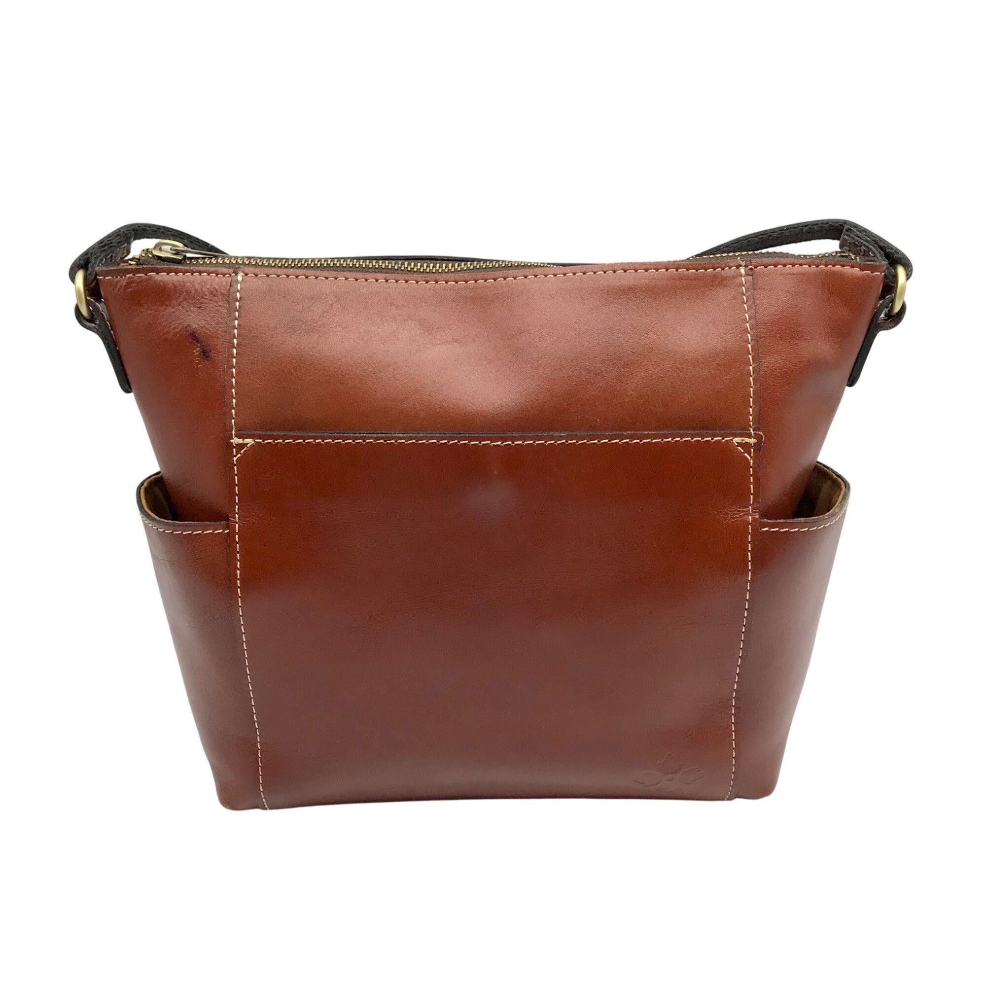 Patricia Nash Tan Heritage Leather Aveley Crossbody