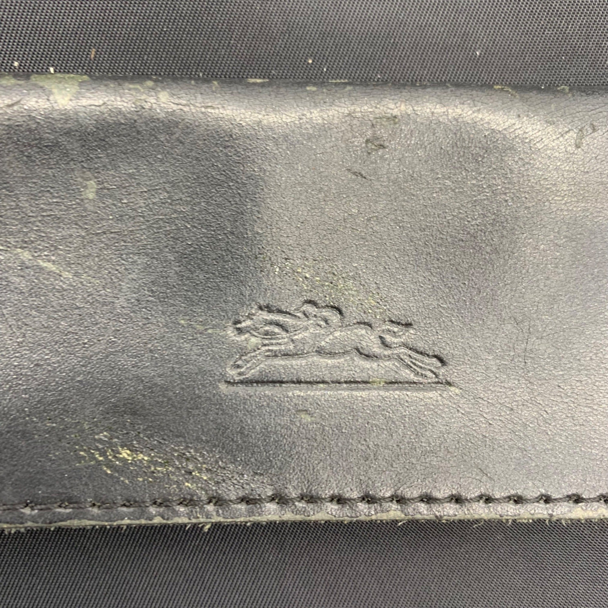 Longchamp Black Nylon Planetes Crossbody Bag