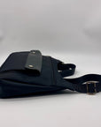 Longchamp Black Nylon Planetes Crossbody Bag