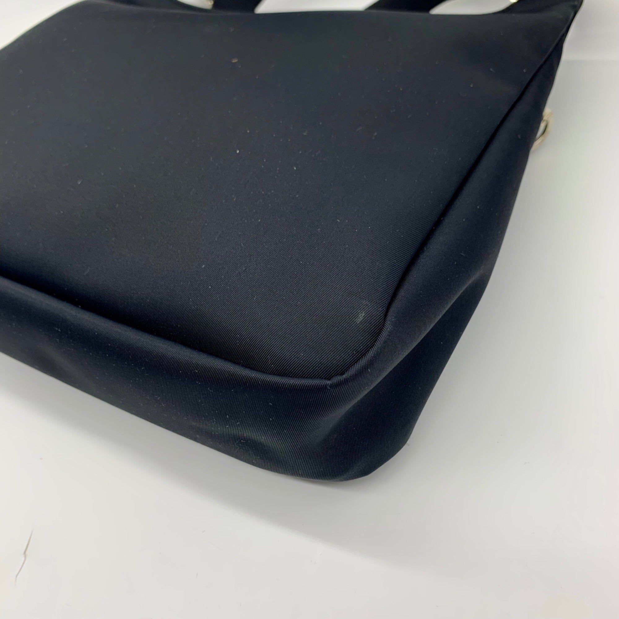 Longchamp Black Nylon Planetes Crossbody Bag