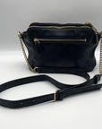 Guess Black Embossed Double Zip Bea Crossbody