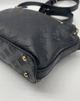 Guess Black Embossed Double Zip Bea Crossbody