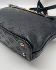 Guess Black Embossed Double Zip Bea Crossbody