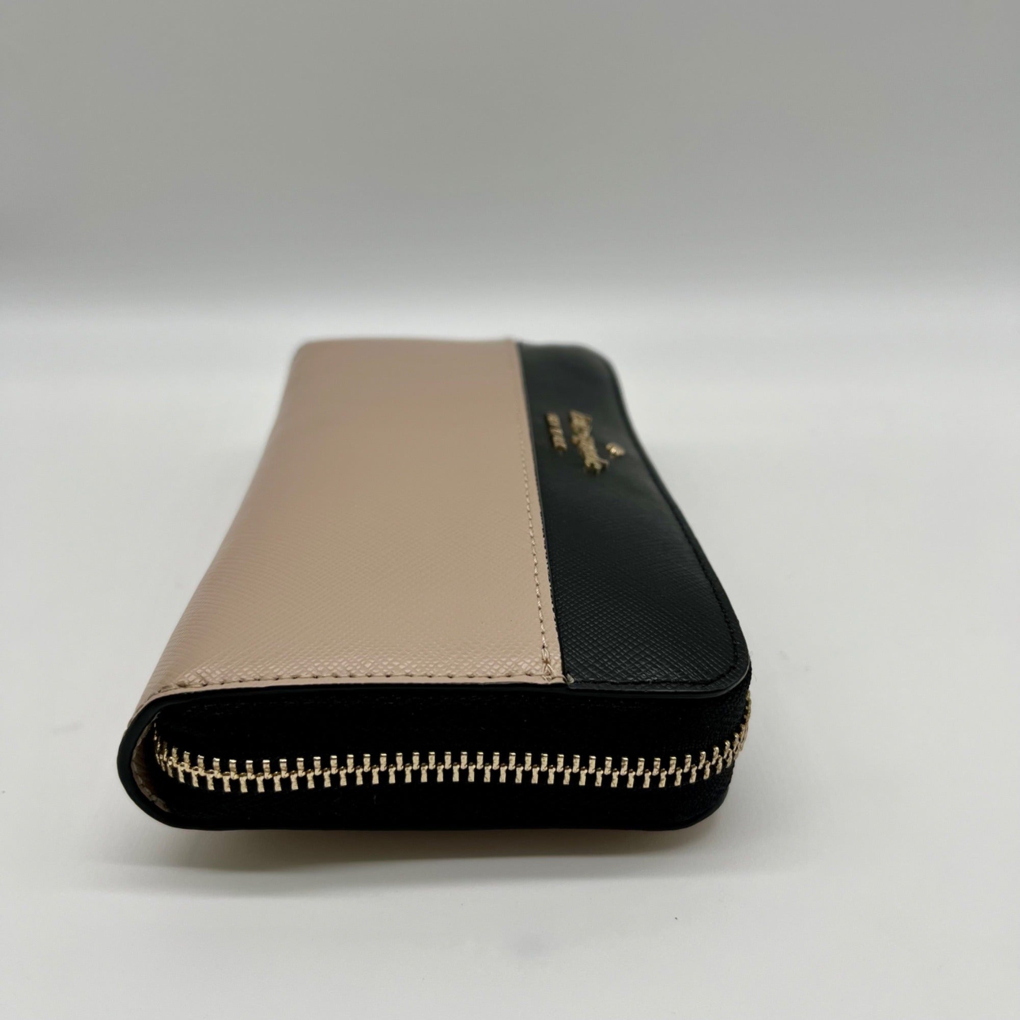 Kate Spade Beige &amp; Black Staci Colorblock Large Continental Wallet