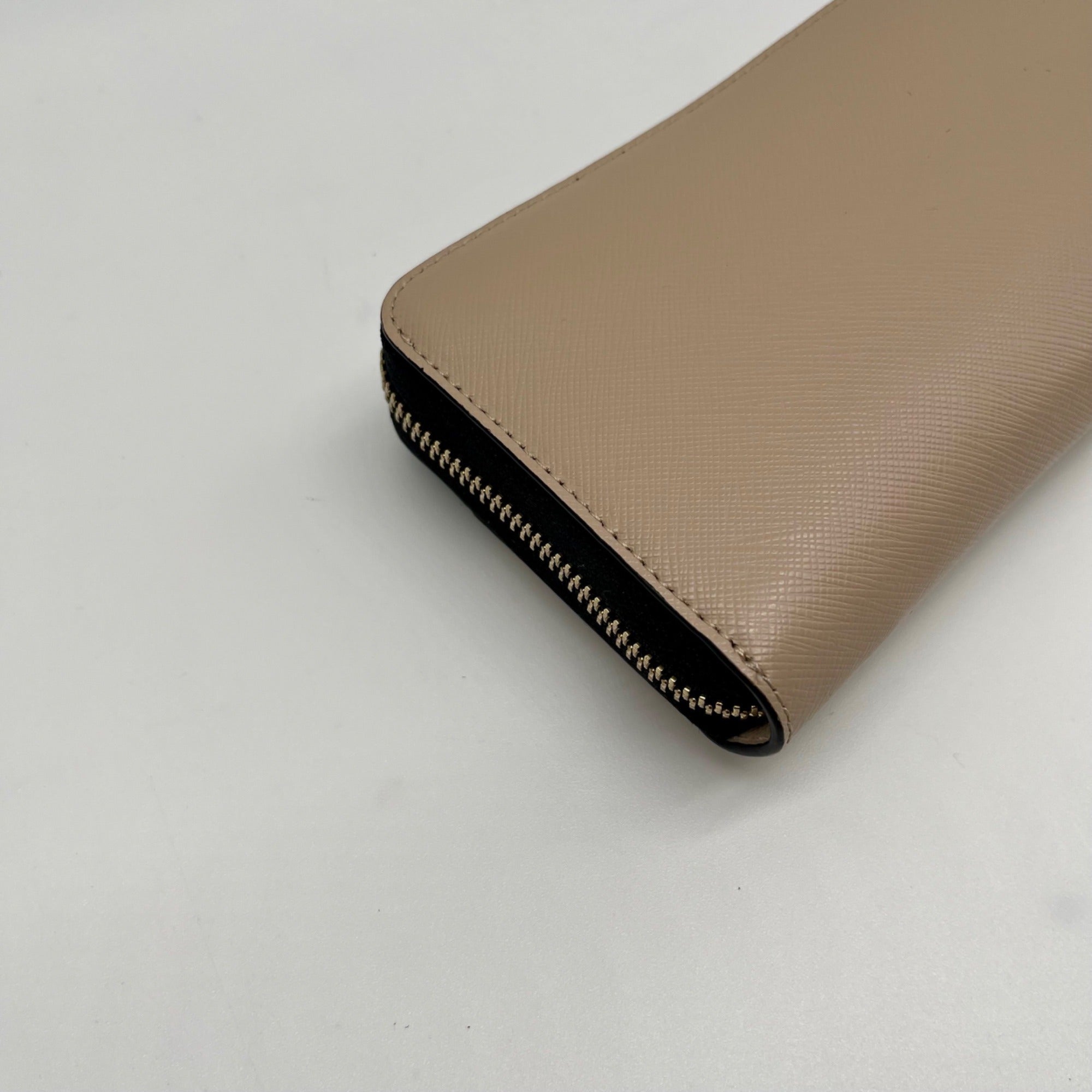 Kate Spade Beige &amp; Black Staci Colorblock Large Continental Wallet