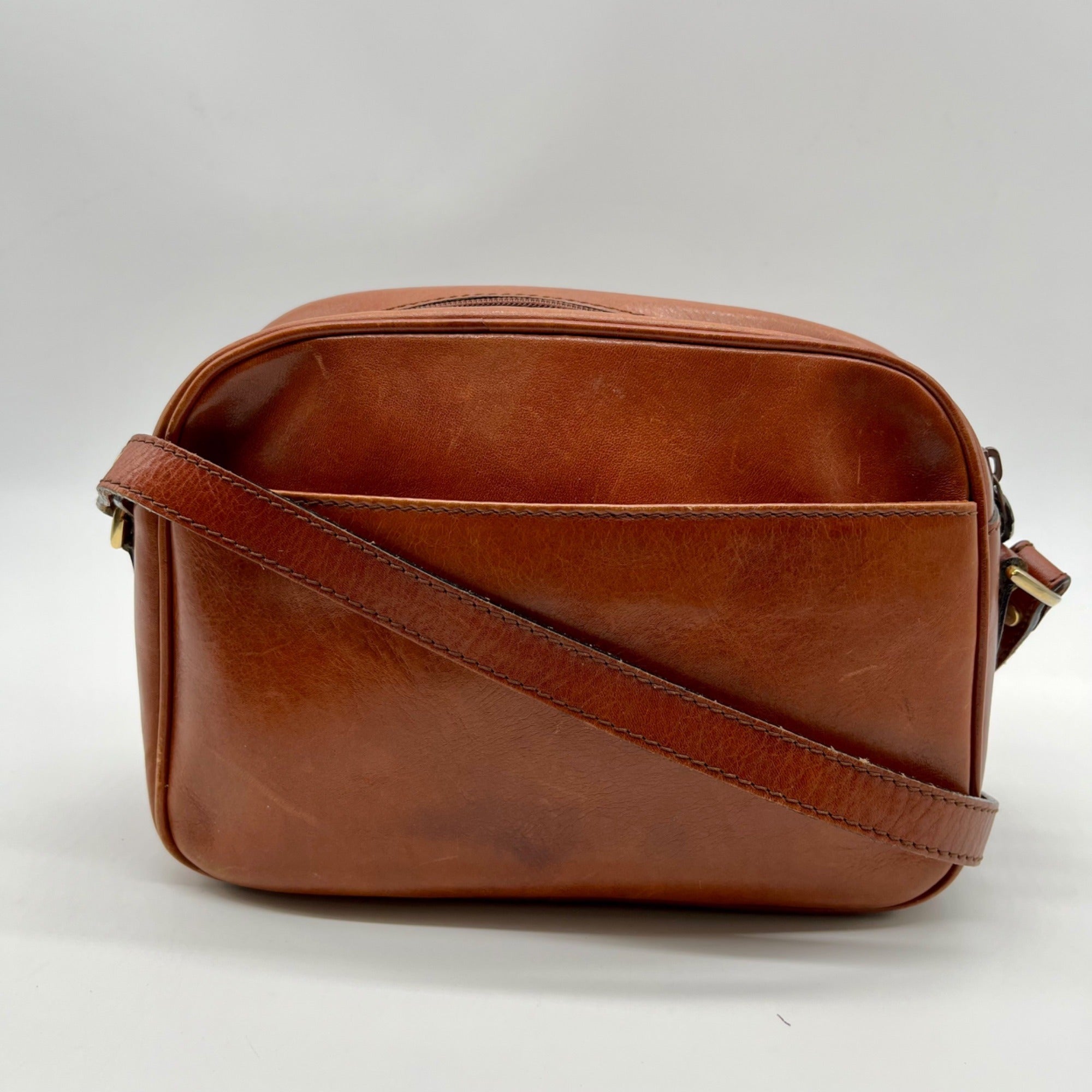 Etienne Aigner Brown Leather Crossbody Bag