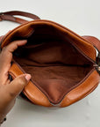 Etienne Aigner Brown Leather Crossbody Bag