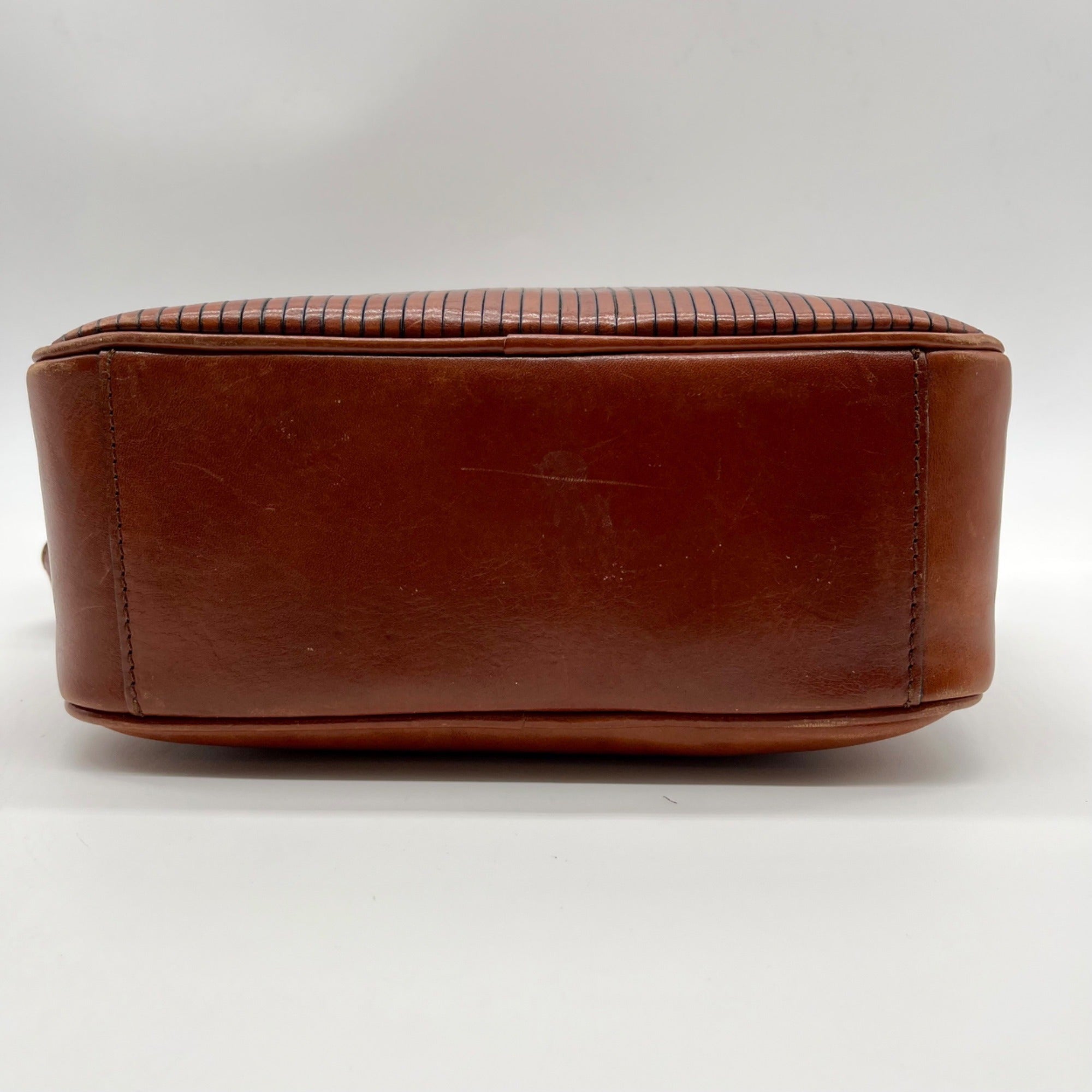 Etienne Aigner Brown Leather Crossbody Bag