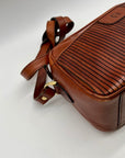 Etienne Aigner Brown Leather Crossbody Bag