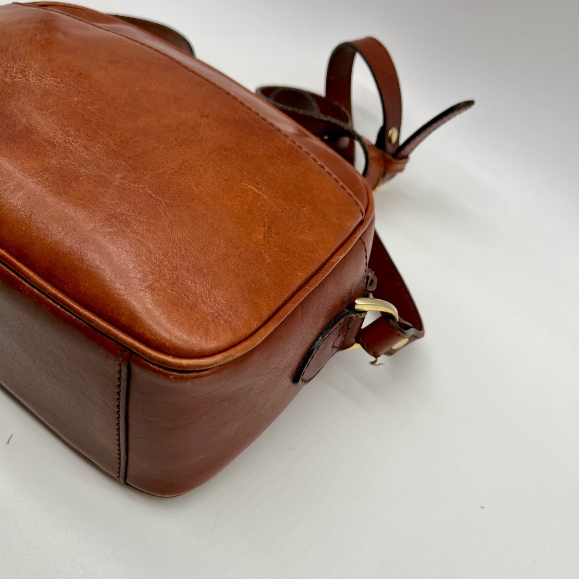 Etienne Aigner Brown Leather Crossbody Bag