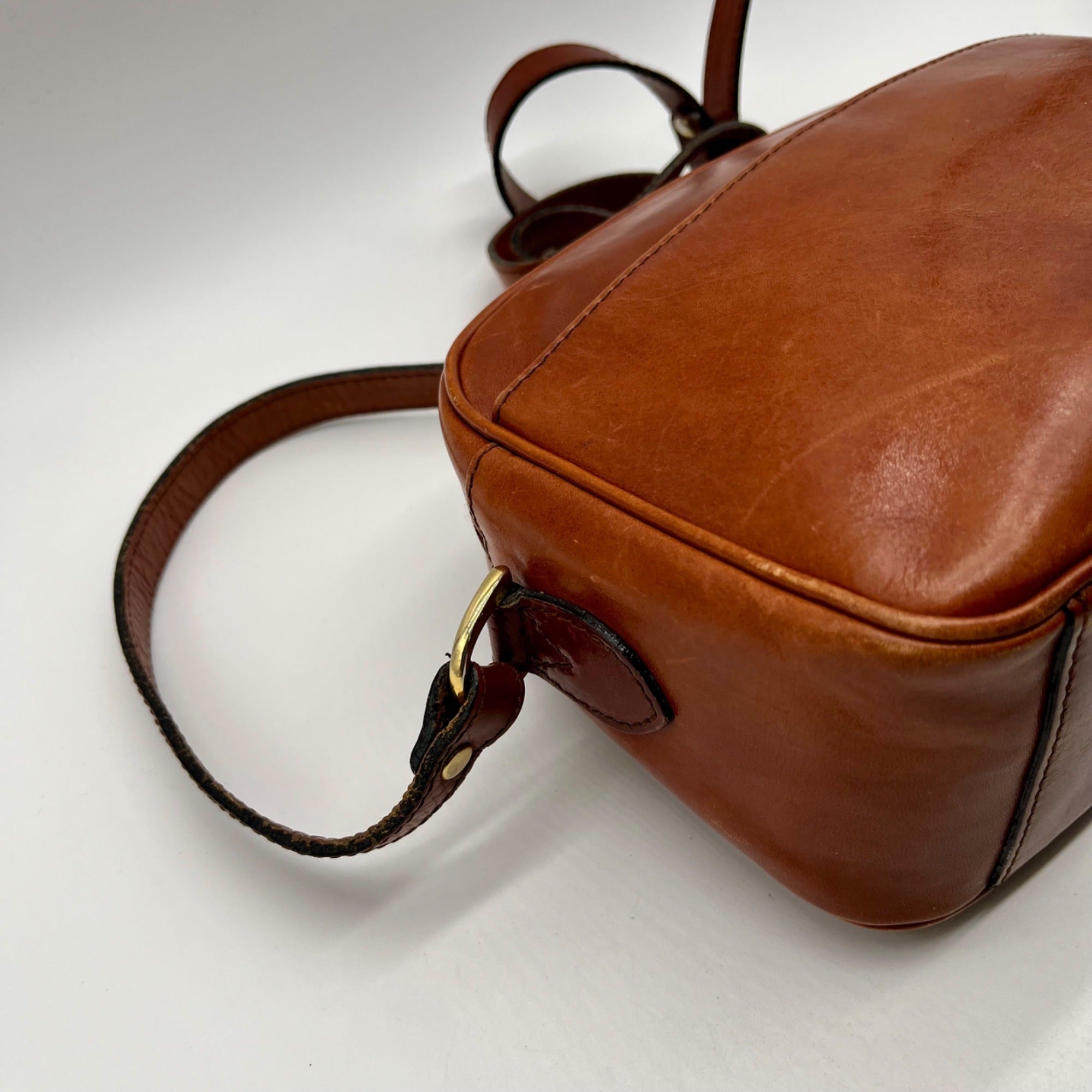 Etienne Aigner Brown Leather Crossbody Bag