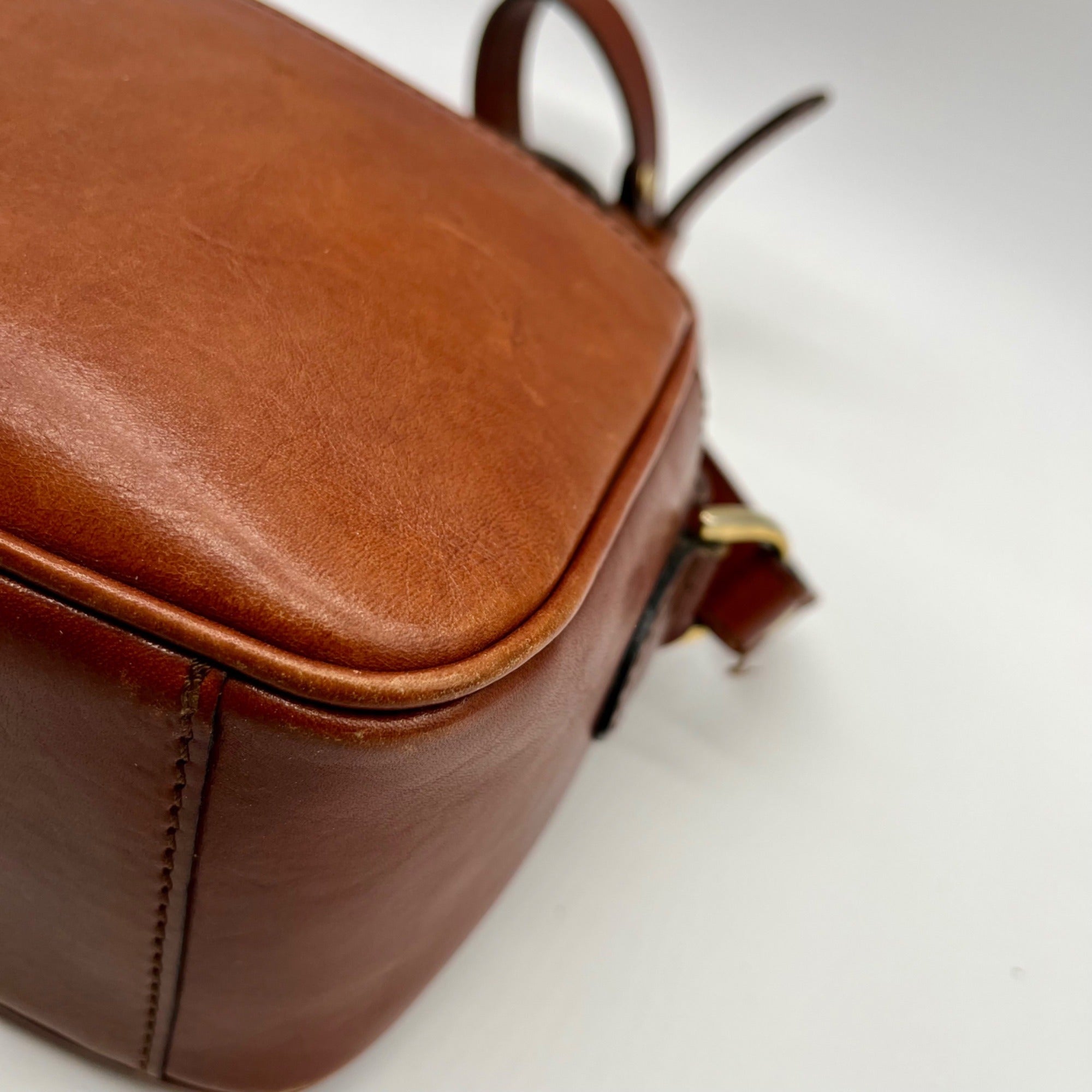 Etienne Aigner Brown Leather Crossbody Bag