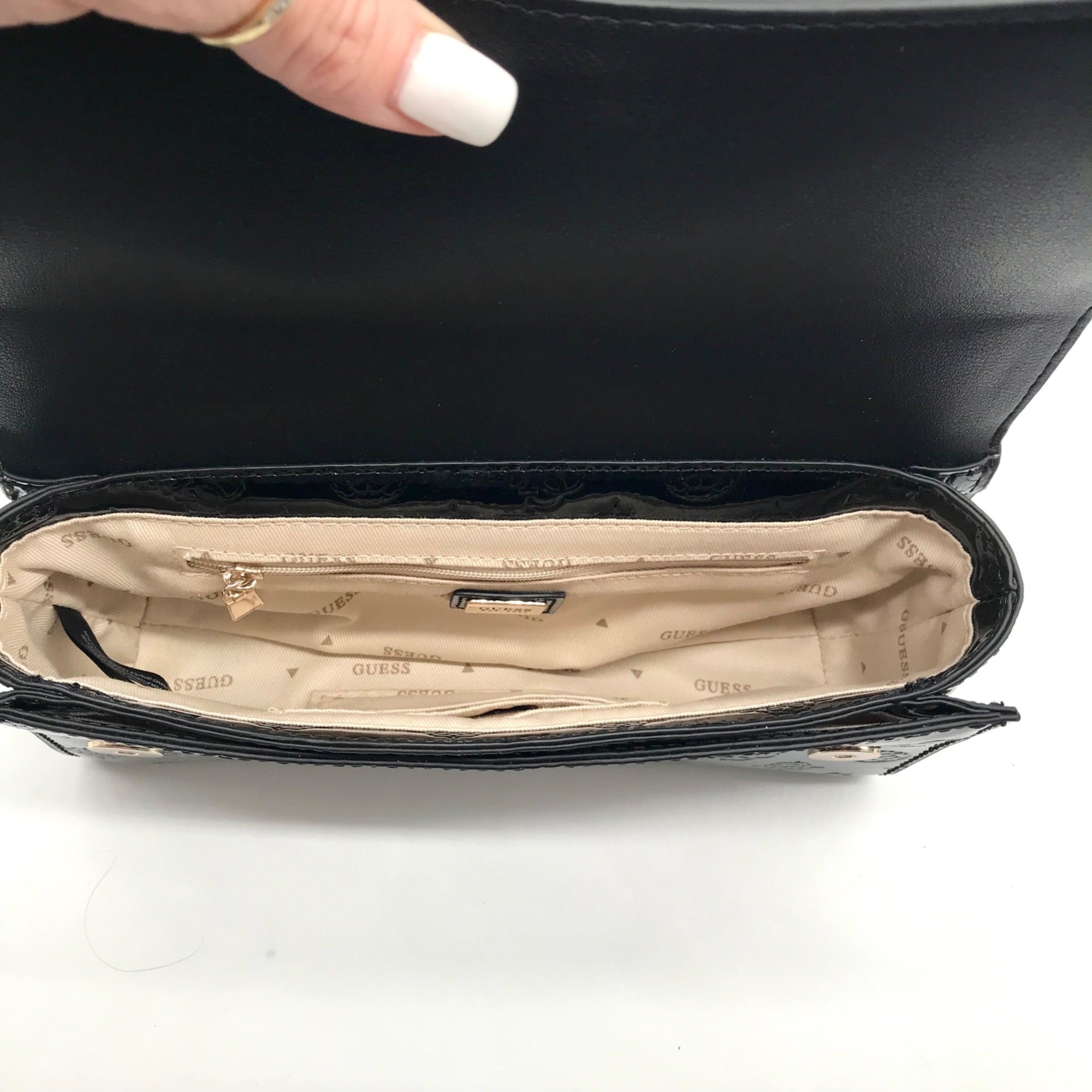 Guess Black Gerty Convertible Crossbody Bag