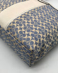 Coach Blue Signature C Monogram Canvas Stripe Tote Bag F28927