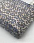 Coach Blue Signature C Monogram Canvas Stripe Tote Bag F28927