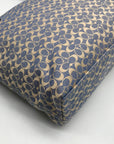 Coach Blue Signature C Monogram Canvas Stripe Tote Bag F28927