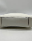 Micheal Kors Bedford White Pebbled Leather Crossbody
