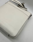 Micheal Kors Bedford White Pebbled Leather Crossbody