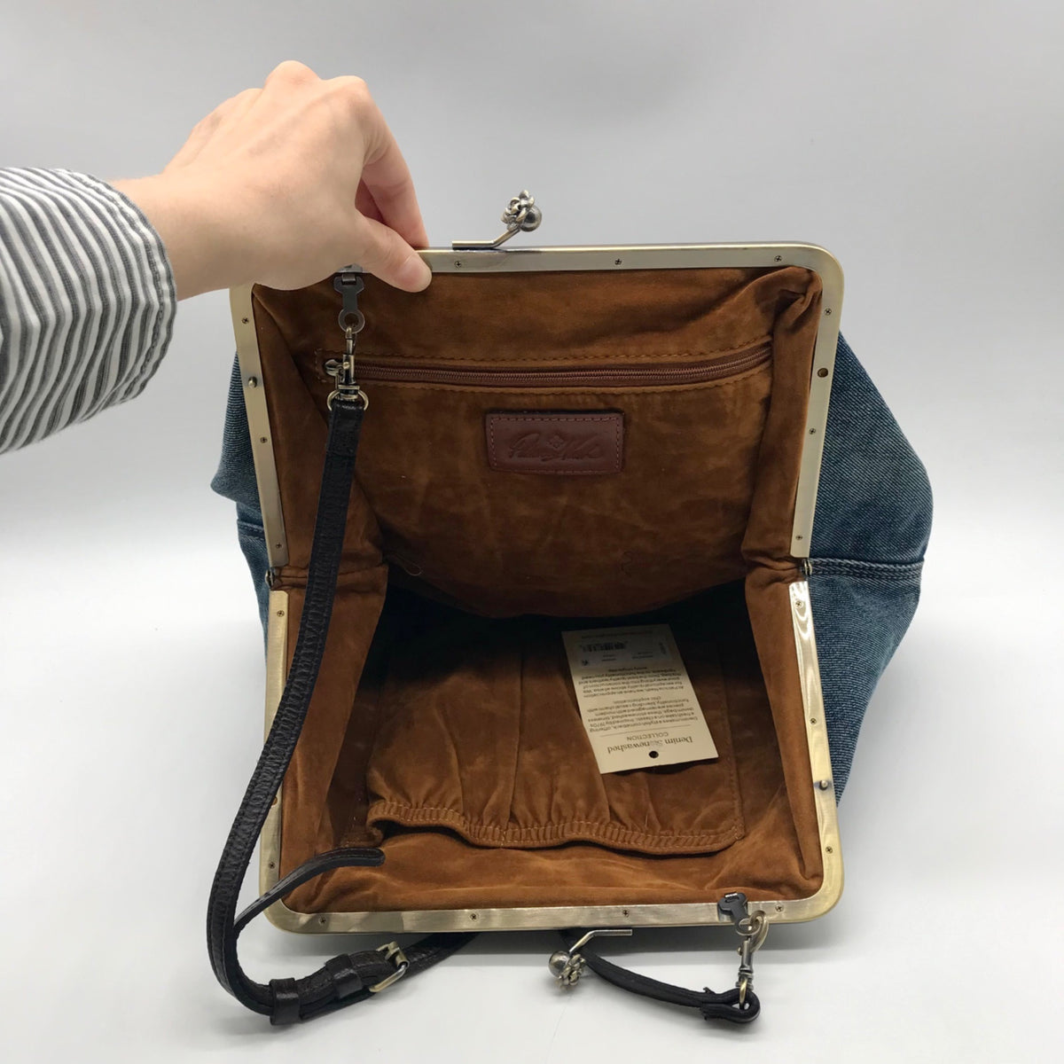 Patricia Nash Denim Medium Clutch/Crossbody Bag