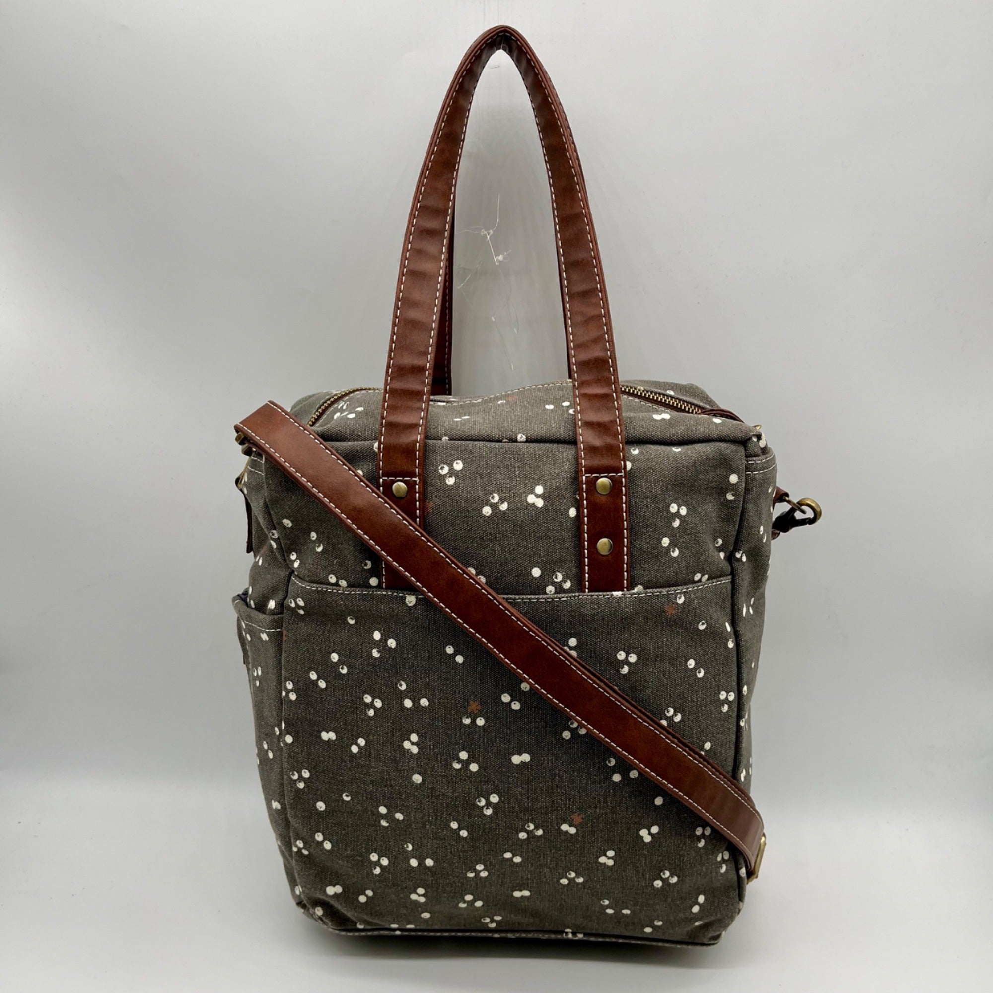 Makia Grey Fabric Commuter Tote Bag