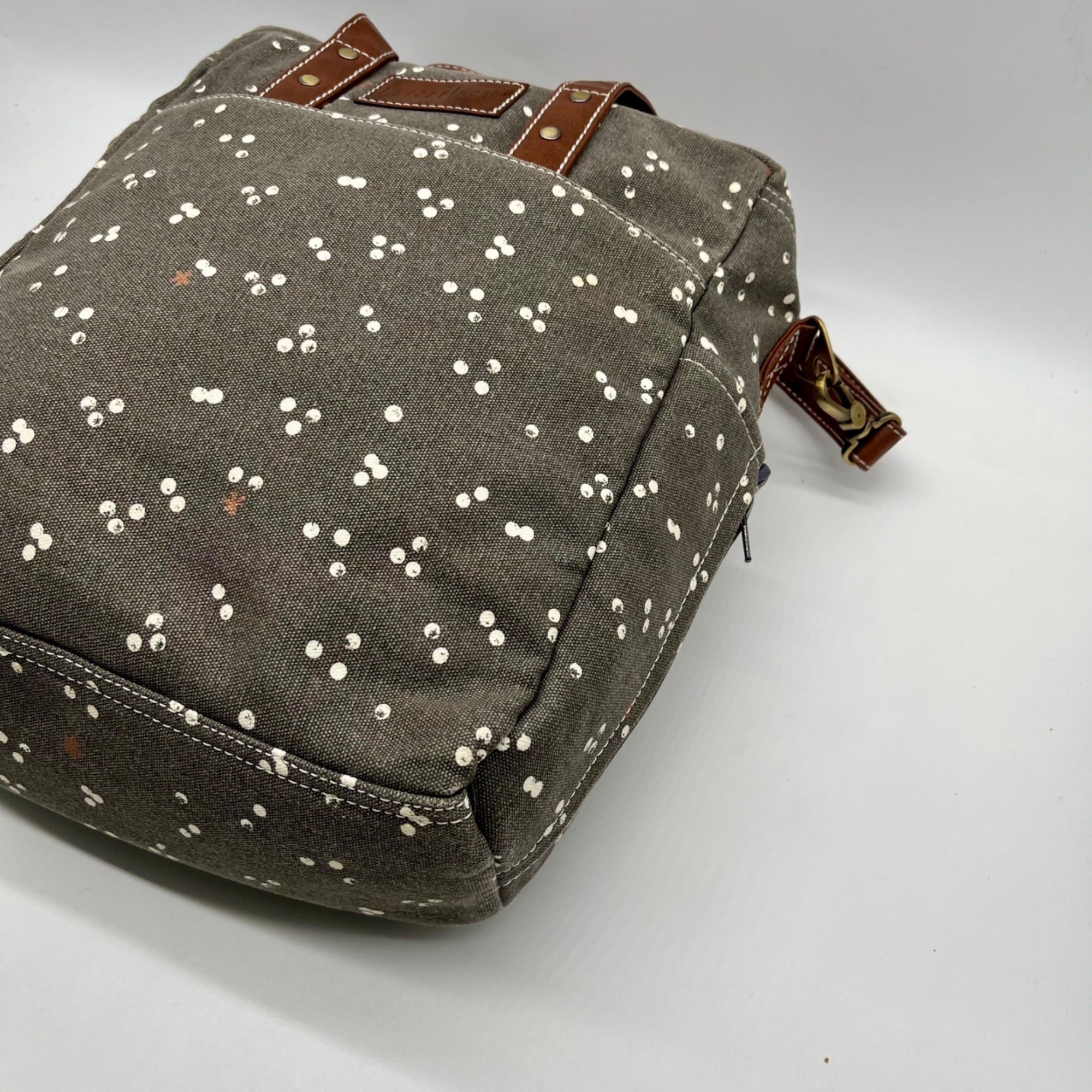 Makia Grey Fabric Commuter Tote Bag