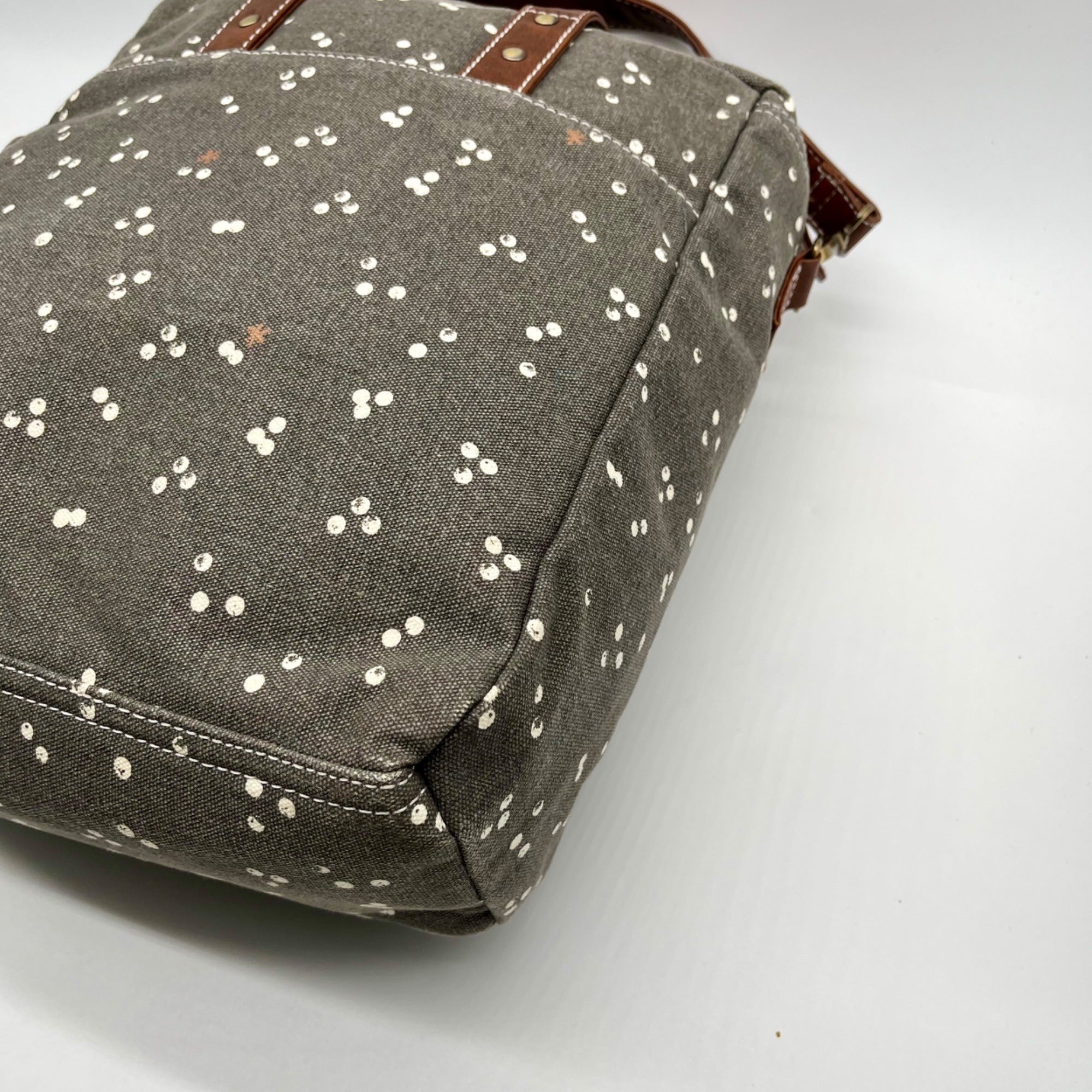 Makia Grey Fabric Commuter Tote Bag
