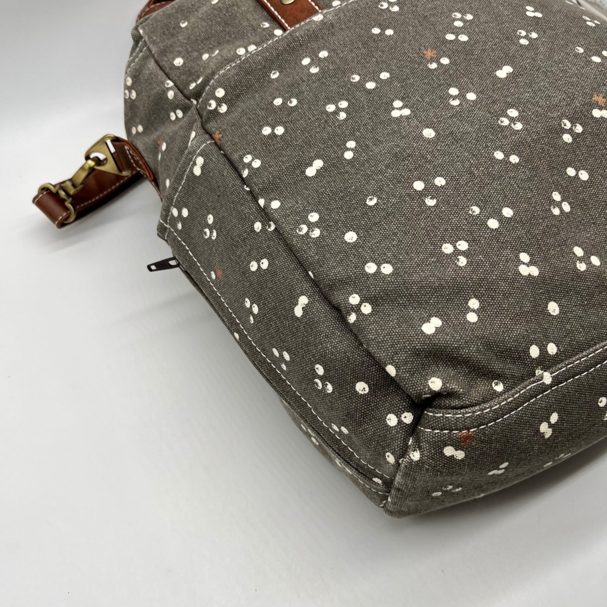 Makia Grey Fabric Commuter Tote Bag