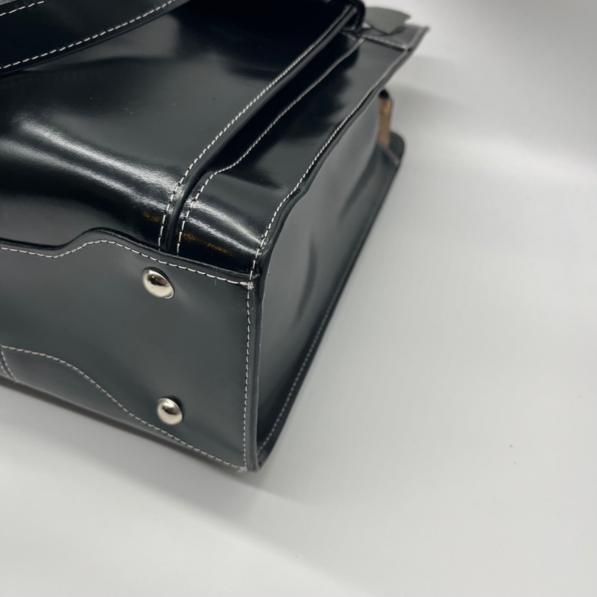 McKlein Joilet Black Leather Laptop Tote
