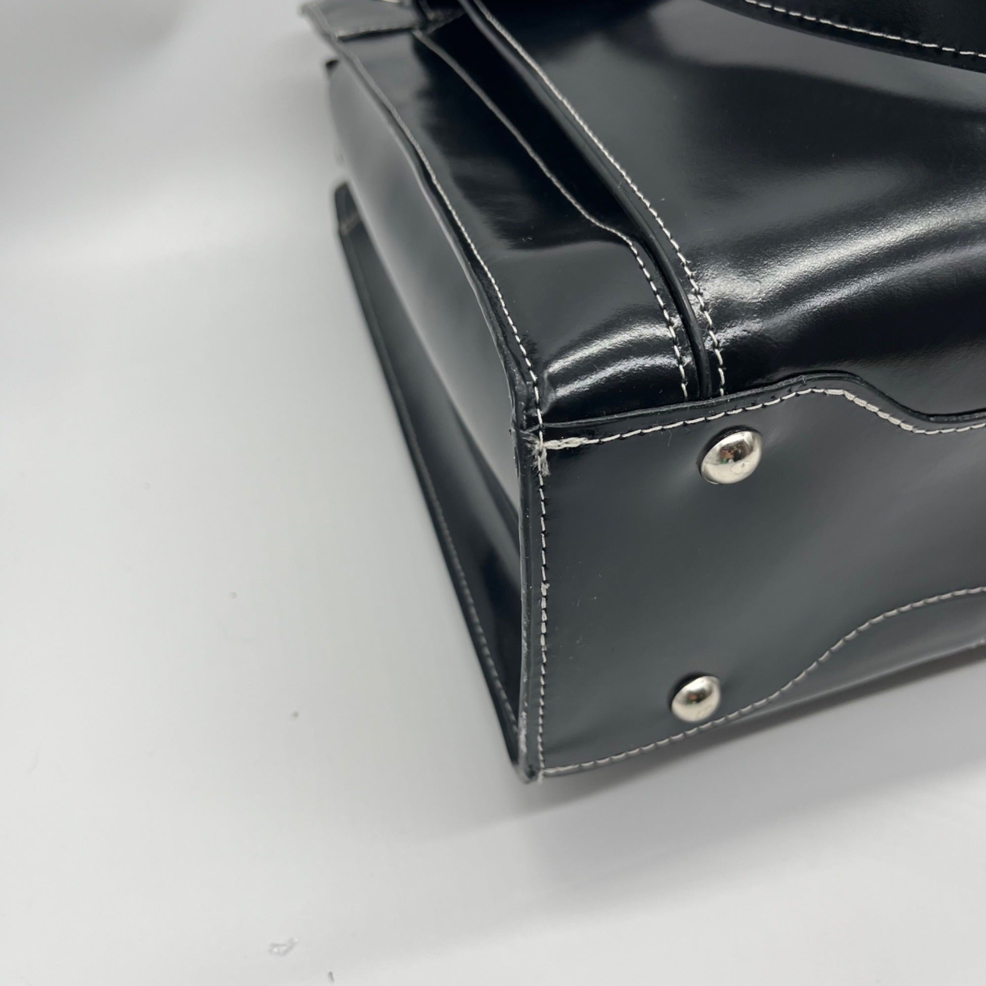 McKlein Joilet Black Leather Laptop Tote