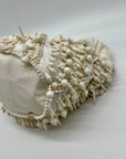 Antik Kraft White Meera Beaded Shoulder Bag