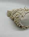 Antik Kraft White Meera Beaded Shoulder Bag
