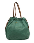 Prada Green Nylon Shoulder Bag