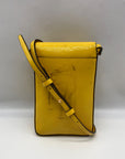 Tory Burch Yellow Leather Miller Nano Crossbody Bag